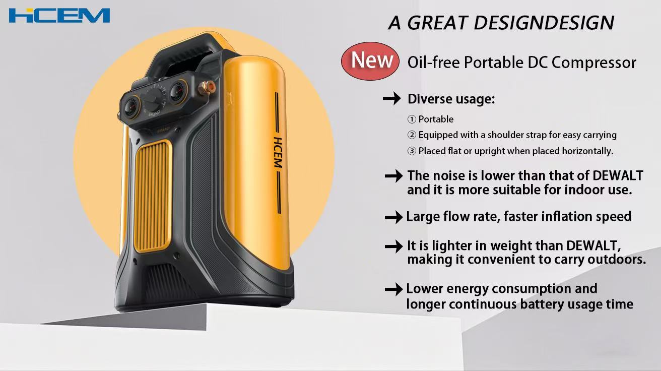 HCEM DC 포터블 에어 컴프레서 이미지