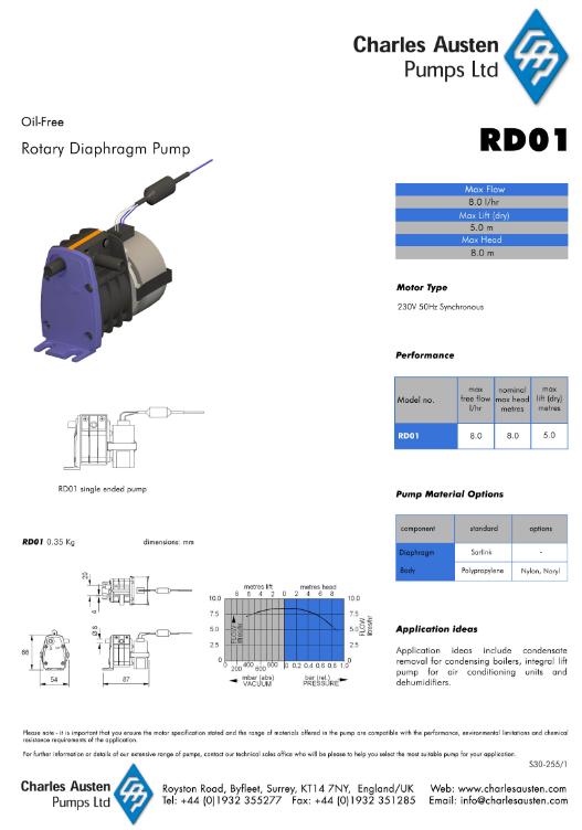 다이아프램-액체펌프 RD01 이미지