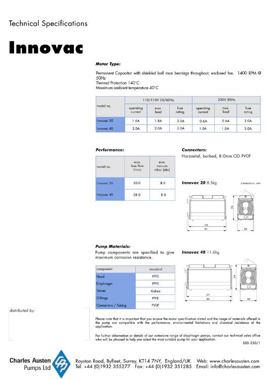 실험실용펌프-INNOVAC(이노박) 이미지