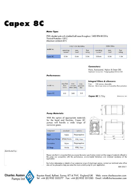 실험실용펌프-CAPEX 8C (카펙스8C) 이미지
