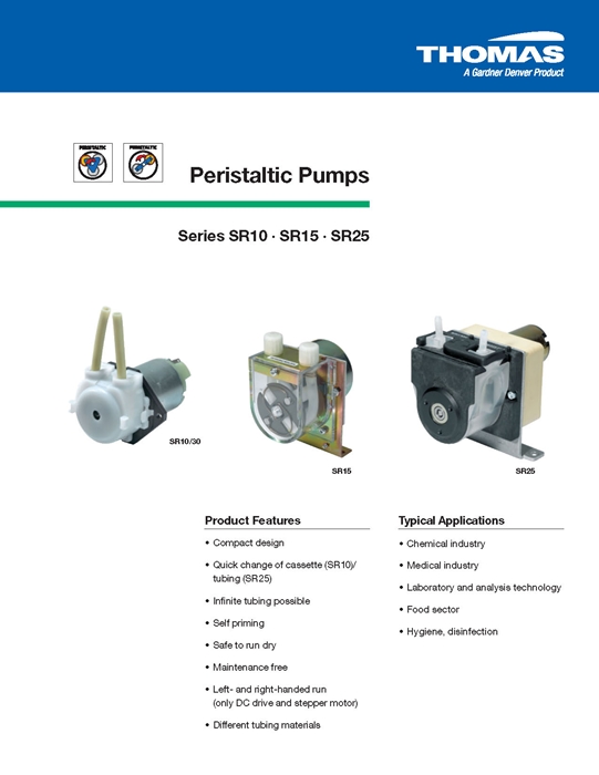 Peristaltic 펌프(SR 시리즈)  Peristaltic Pumps 이미지