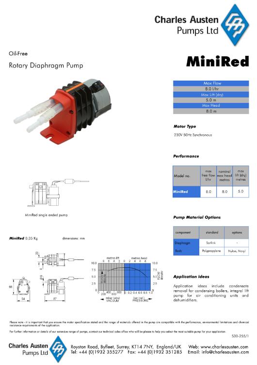 다이아프램-액체펌프 Mini Red(미니레드) 이미지