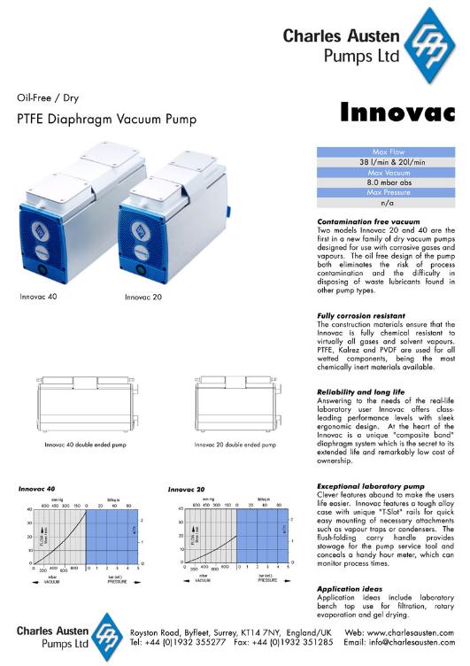 실험실용펌프-INNOVAC(이노박) 이미지