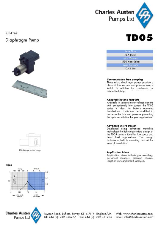 다이아프램-에어,가스용 TD05 이미지